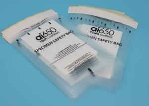 Quality Customizable 95kPa Specimen Transport Bags / Biological Hazard Bag IATA Approved wholesale