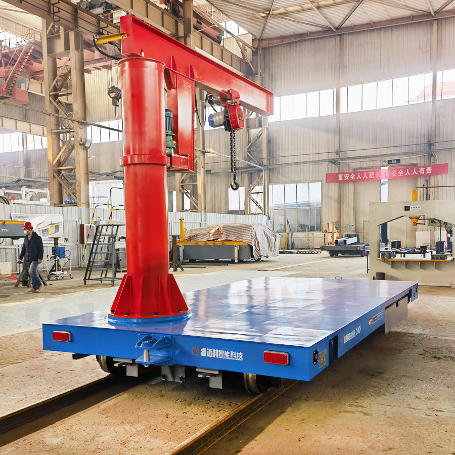 Heavy Load Customized PLC 40 Tons Steel Battery Track Industrial Transfer Cart