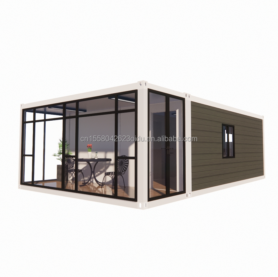 20ft Modern Expandable Container House for Carport Prefabricated Mobile Steel Sandwich Panel Material Hotel Restaurant Bar