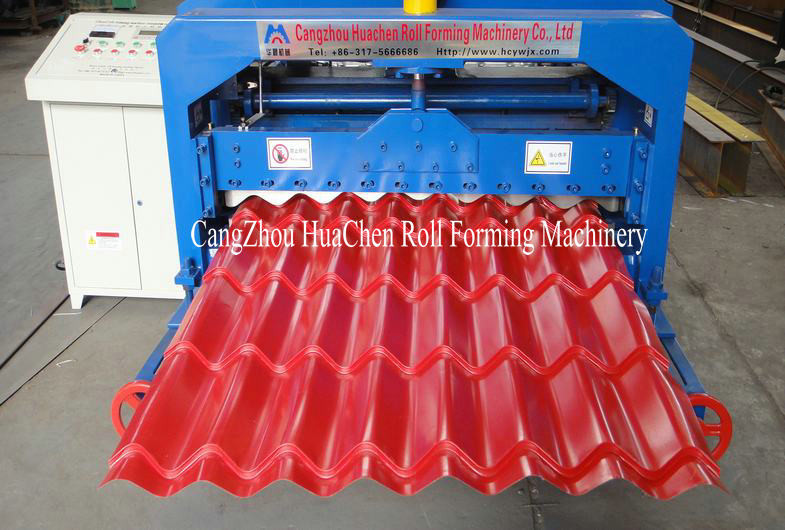 7.5 Kw Corrugated Sheet Metal Rolling Equipment With 4 - 8 M/Min Forming Speed
