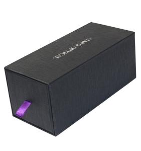 Quality Recyclable Black Drawer Packaging Box Black Kraft Paper Gift Boxes Customized wholesale