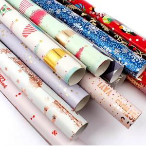 Quality Colourful CMYK Printed Gift Wrapping Paper Christmas Present Packing Paper wholesale