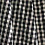 TWILL 300D Polyester Yarn Dyed Woven Black And White Check Fabric Twill Cloth 57