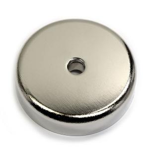 Quality Kellin Neodymium Pot Magnet Magnetics 249 LB Super Power Neodymium Cup Magnet 0.59 Thick x 2.36 Diameter wholesale