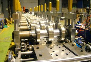 Quality 15 M/Min Speed Rack Roll Forming Machine Galvanized Steel And Gcr 12 Bearing Steel wholesale