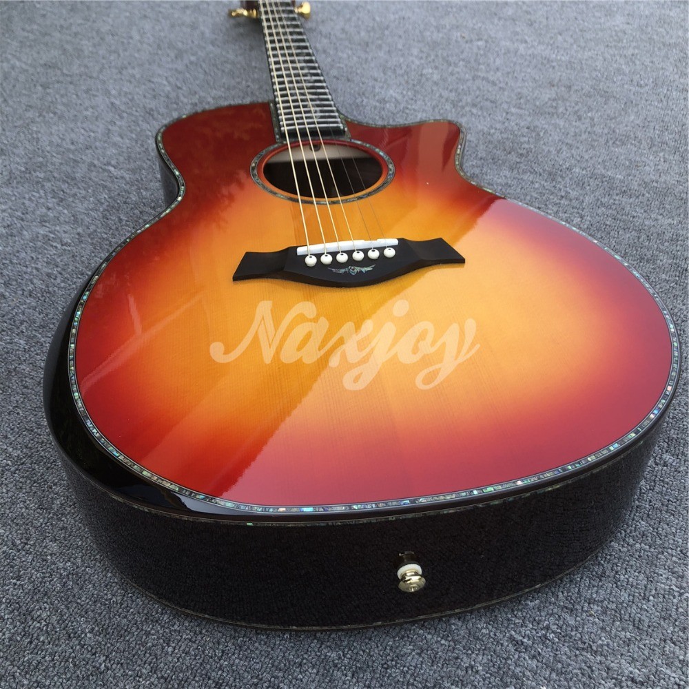2019 NEW Sunbrust SP14s Acoustic Guitar with fingerboard ebony rosewood back side