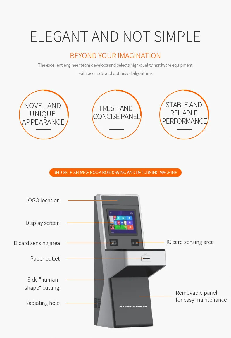 Manufacturer Oem Odm 19 Inch Lcd Screen Library Self Service Kiosk