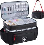 Travel Medicine Bag Organizer-Medicine Organizer Storage-Pill Bottle Organizer