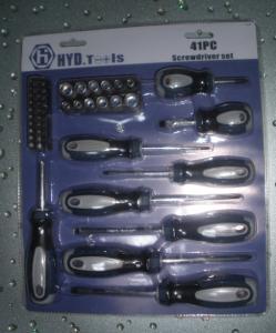 Quality 41 pcs screwdriver set ,with 12 pcs sockets . wholesale