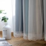 Linen Sheer Stars Soft Curtain Fabric For Living Room