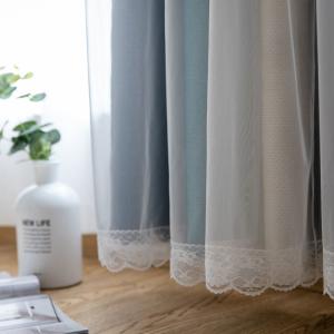 Quality Blackout Coffee Textured Shower Cotton Curtain Fabric wholesale