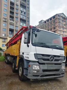 Quality Truck Mounted Concrete Pump 2019 year Sany Brand 56M Used Construction Machinery C8 System With Benz Chassis 4-axle wholesale