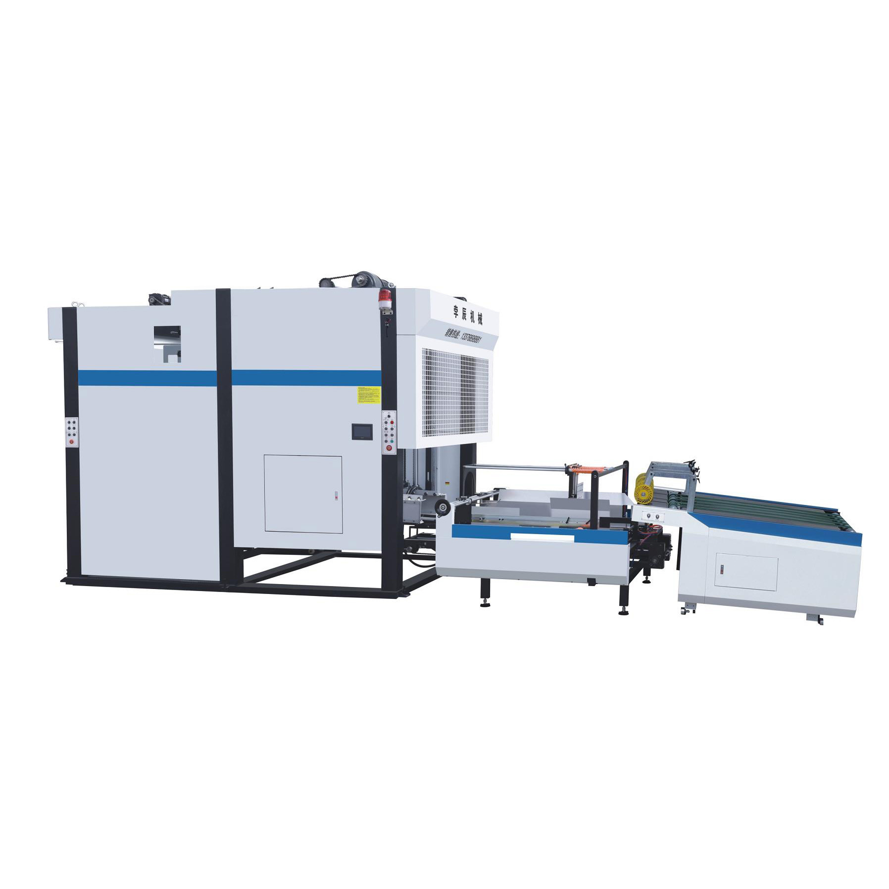 160m/Min Flute Lamination Machine 1900x1900mm With Flip Flop Stacker For Printing