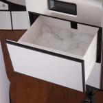 Black Silver Counter Top LED Touch Portable Mini Ice Maker Stainless Steel