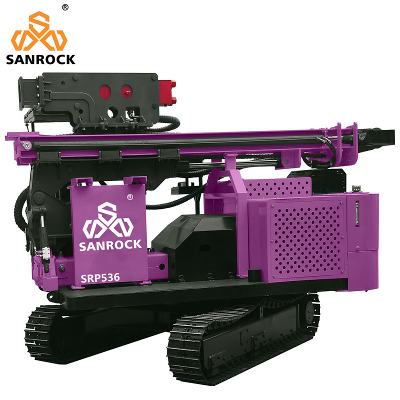 Portable Pile Driver Hydraulic Vibration Piling Machine Solar Screw Pile Driver Machinery