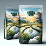 Customized Logo Sustainable Pack 1kg 2kg 5kg 10kg Flat Bottom Pouch Rice