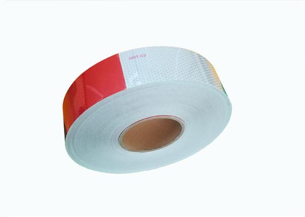 Acrylic 2 Inch White Reflective Tape On Commercial Vehicles , Dot Trailer