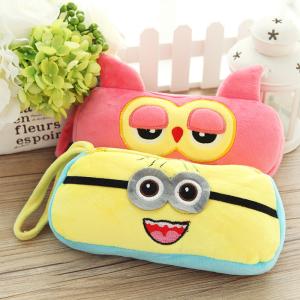 Quality Personalized Cartoon Plush Disney Owl Pencil Case with Zipper wholesale