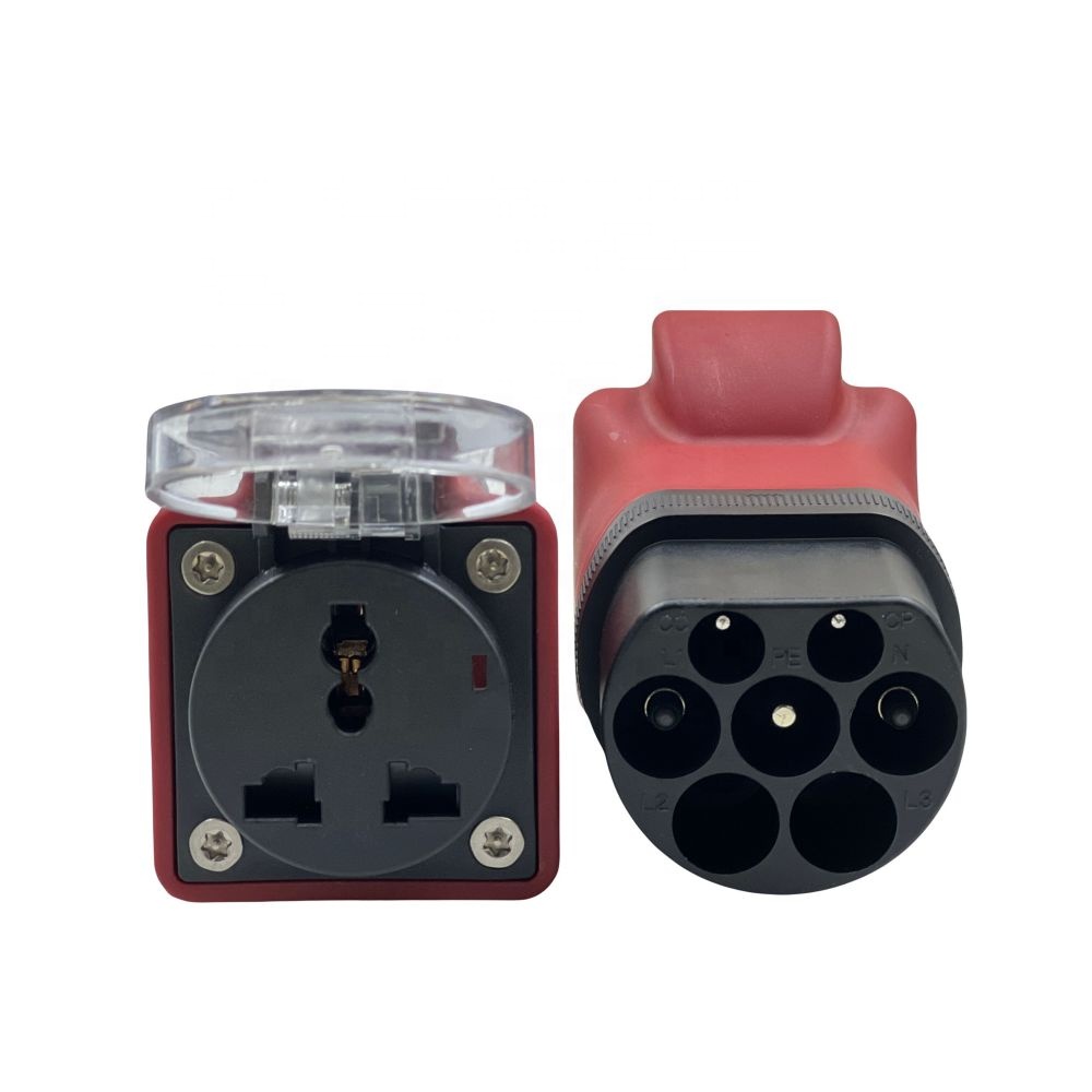 EU US AU UK Waterproof Socket Power Type2 EV Charger with 3.5Kw/7Kw Charging and V2L Vehicle to Load Function