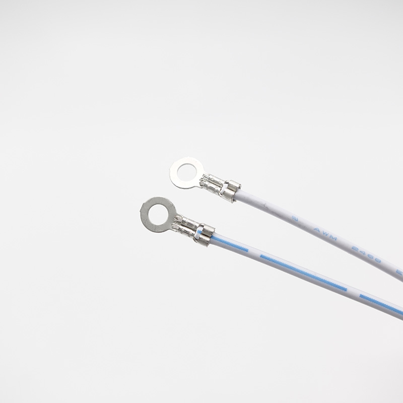 Tinned Copper Conductor AVSS Cable UL2468 22AWG Flat Harness with M6 M8 Ring Terminal