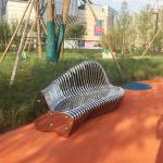 High end 2500mm 201 Stainless Steel Garden Benches