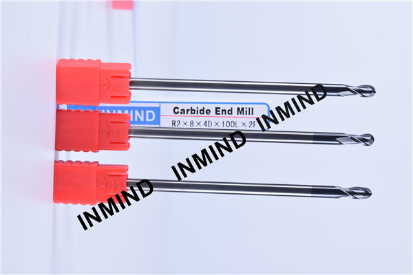 Long Shank , R2*100 , AlTiN , HRC50 , Ball Nose end mill , Extra Length