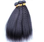 Kinky Straight Malaysian Brazilian Human Hair Bundles 100% Unprocessed