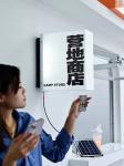 Outdoor waterproof solar light box plug-in free acrylic billboard custom remote