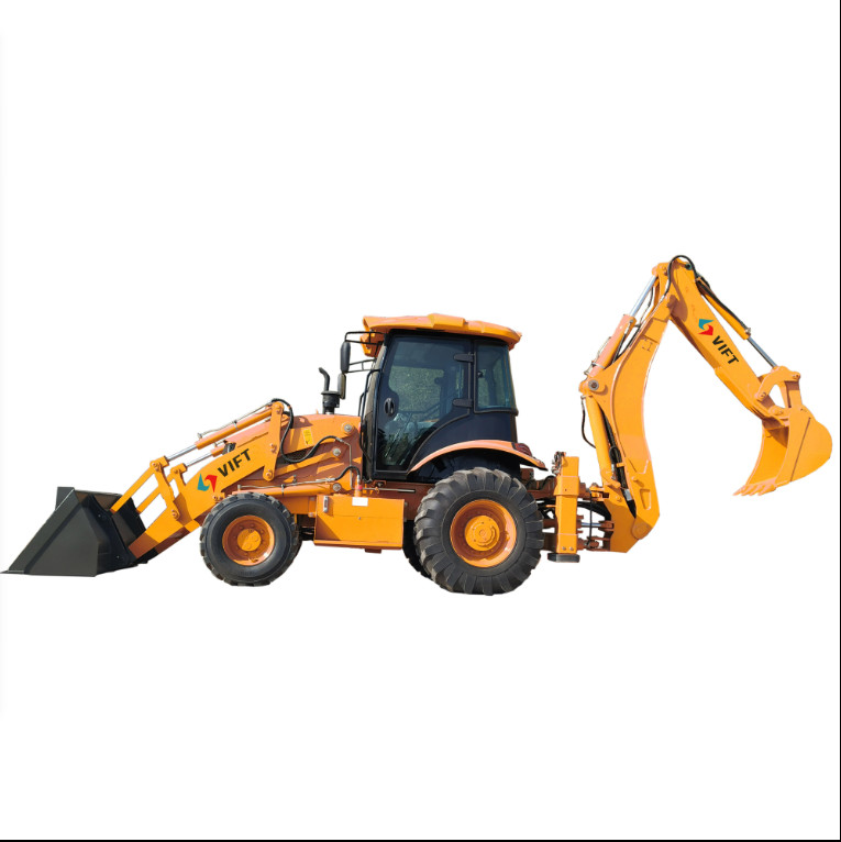 hfeiVIFT New Promotion Large 6 7 8 Ton Diesel Power Excavating Digger Boom Backhoe Loader Easy Handling Attachments