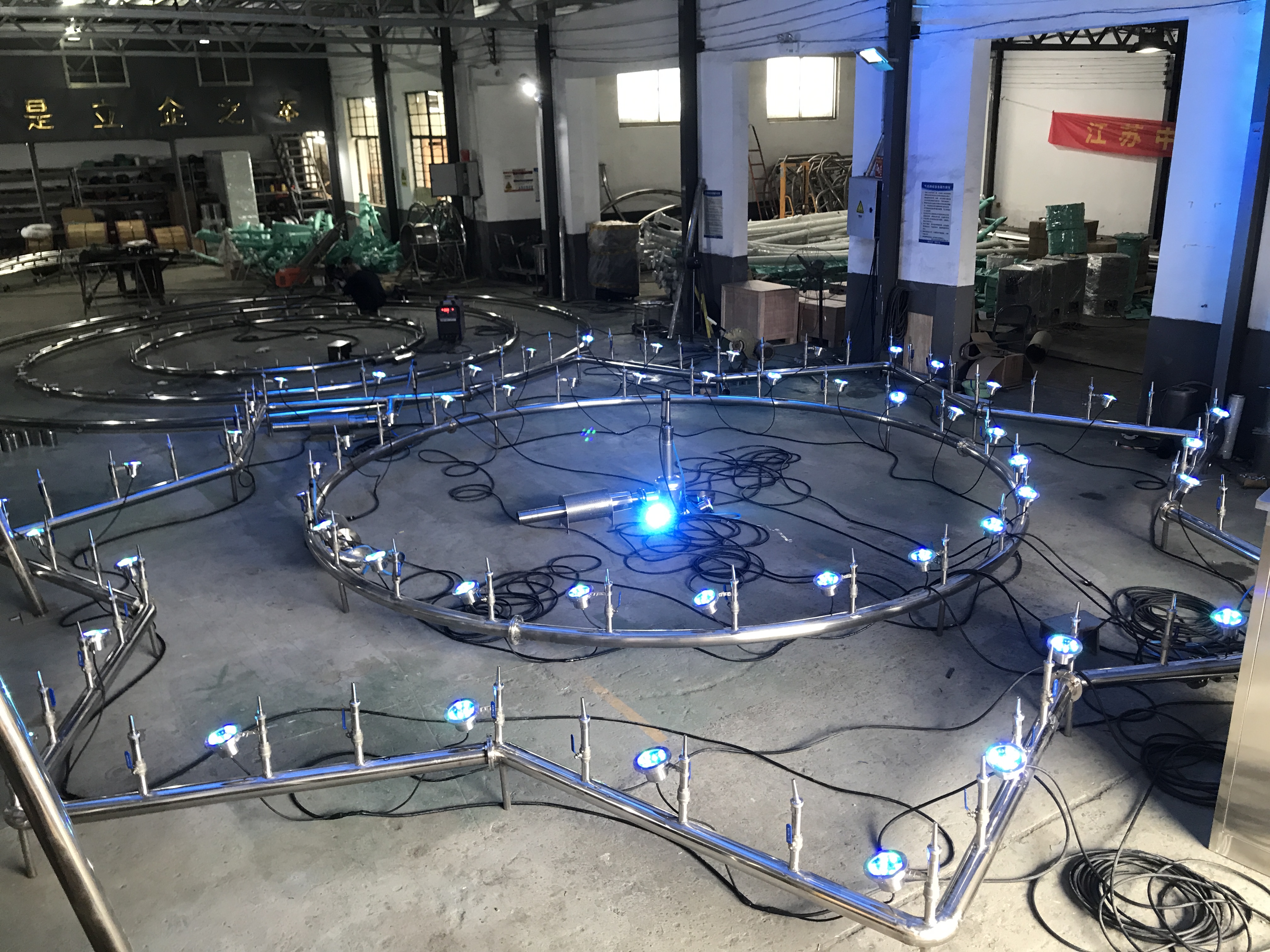 Entertainment Equipment Musical Laser Floating Pond Fountain