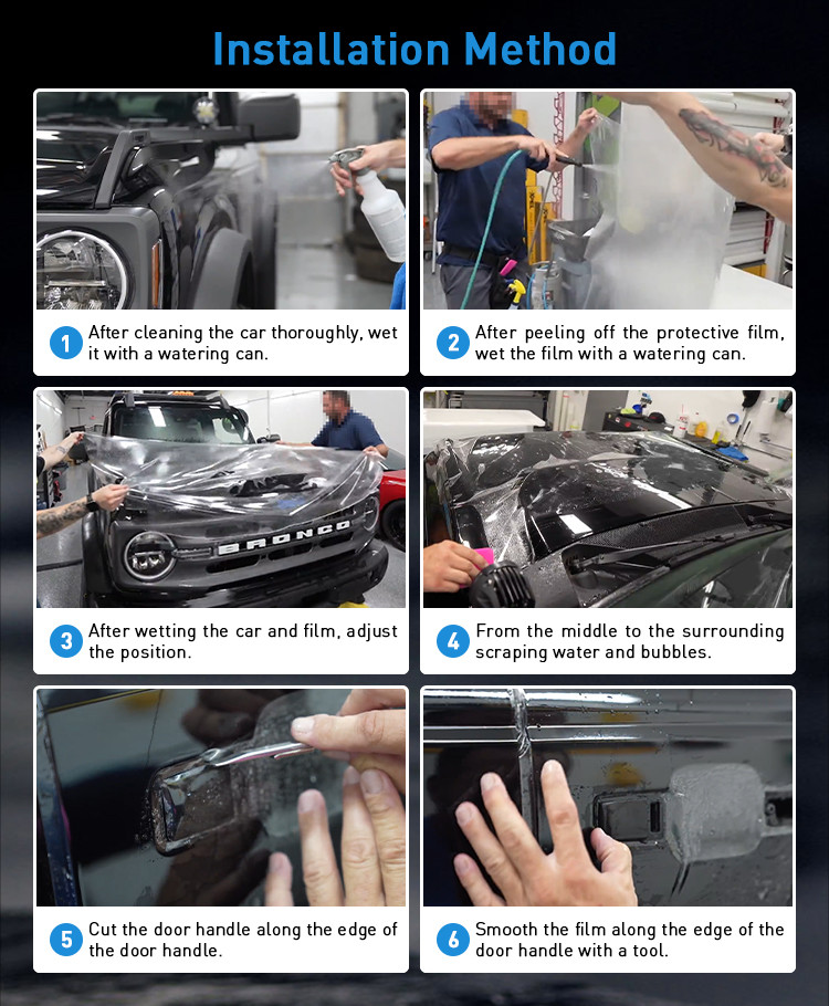 TPU DT15 7.5mil Anti Yellowing PPF Car Paint Protection Film 190.5 Micron