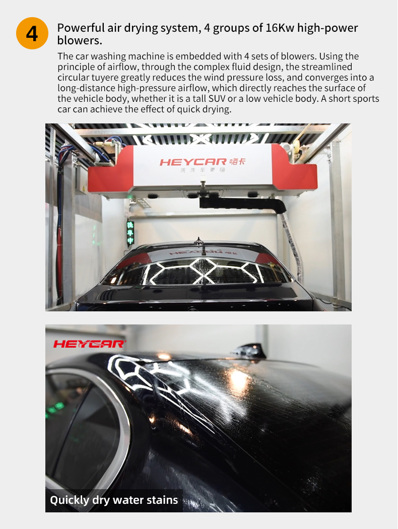 Cleanig Car Rinsing High Pressure 120 Bar Powerful Touchless Washers Electric Powered with 17 Nozzles Surrounding Spray