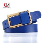 Genuine Cowhide Thin Ladies Leather Belt Fashion Personality Needle Buckle