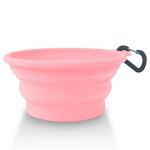 Non Slip Collapsible Travel Silicone Dog Food Bowl Colorful Puppy Food Bowl