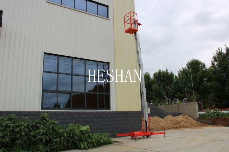 CE ISO Hydraulic Vertical Mast Lift 6m Electric Single Man Lift Equipment