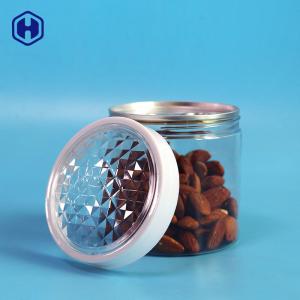 Quality Clear 360ml 12oz Screw Cap Airtight Plastic Jar wholesale