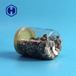 Transparent 500ml Plastic Packaging Jar Screw Lid Custom Logo