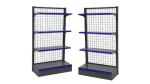 cash counter snack shelf wood gondola shelving wooden display gondola for vine.