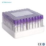 Disposable Blood Test Vacuum Tubes Medical EDTA K3/K2 With Lavender Top 13*100