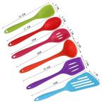 Customized Colorful Silicone Cooking Utensils Set , 21*3cm Cooking Utensils