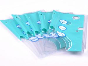Quality TUV SA8000 PVC Plastic Pouch bag Custom Travel Clear Transparent 0.25mm For Cosmetics wholesale