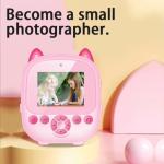Thermal Printer Digital Camcorder Childrens Printable Camera with Dual Lens HD