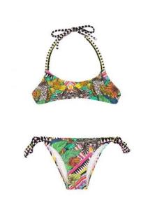 Quality Girls Bikini With Bra Top, Geometric Print - Beijinho Zion wholesale