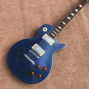 Quality Custom Shop LP Standard 1959 R9 electric guitar, Metallic blue, Rosewood Electric guitar with hard case, Free shipping wholesale