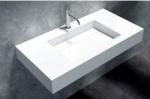 White Wall Hung Basin UV Resistant Anti Yellowing Long Service Span