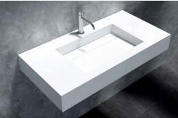 Quality White Wall Hung Basin UV Resistant Anti Yellowing Long Service Span wholesale
