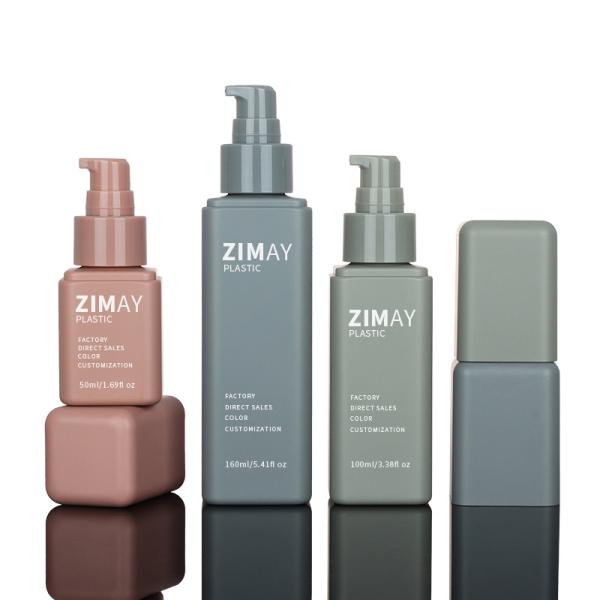 Wholesale 50ml 100ml 150ml Frosted Square Rectangle Lotion Hair Cuticle Oil