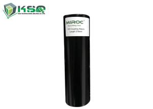 Quality 33mm-76mm Diameter Drill Coupling Sleeves For Rock / Mining Drill Rod , Black Color wholesale
