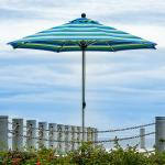 QZS-02 Seven Square Aluminum Umbrella Patio Umbrella Cast Table Umbrella Garden