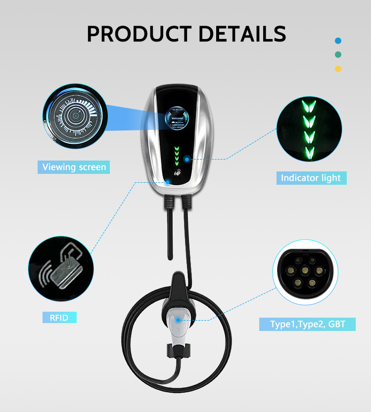 Floor-standing KIWI EV AC IP65 Wallbox The Perfect Solution for Your EV Charging Needs